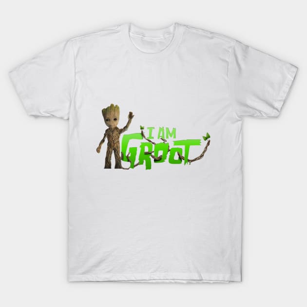 I AM GROOT T-Shirt by Sashmika Prabhashwara